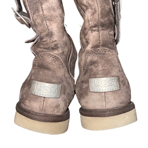 🌟HOST PICK UGG Cargo III Tall Brown Suede Shearling Boots | Size 37 / 6(fits 7) - Picture 15 of 16